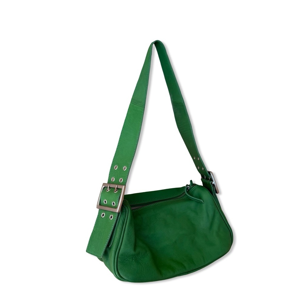Free People Arm Candy Bag green Shoulder purse leather NWT Y2K style - Picture 3 of 7